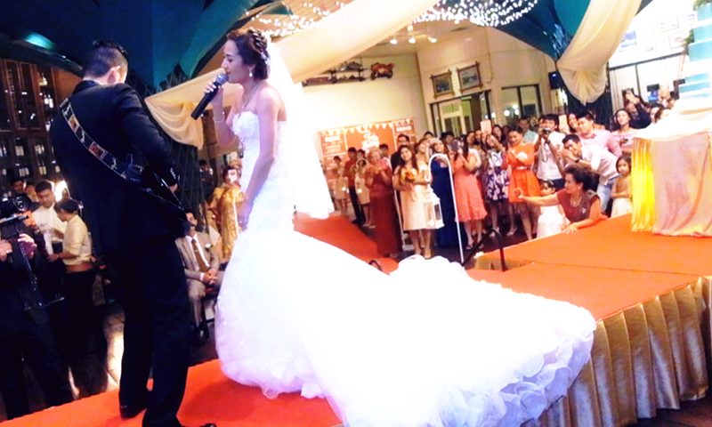 เปิดตัวบ่าวสาว-งานแต่งงาน-ร้องเพลง