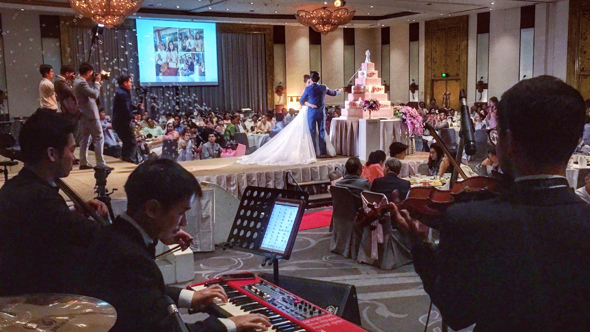 วงดนตรีบรรเลงงานแต่งงาน เพลงช่วงพิธีการ เปิดตัวเจ้าบ่าวเจ้าสาว ตัดเค้กแต่งงาน